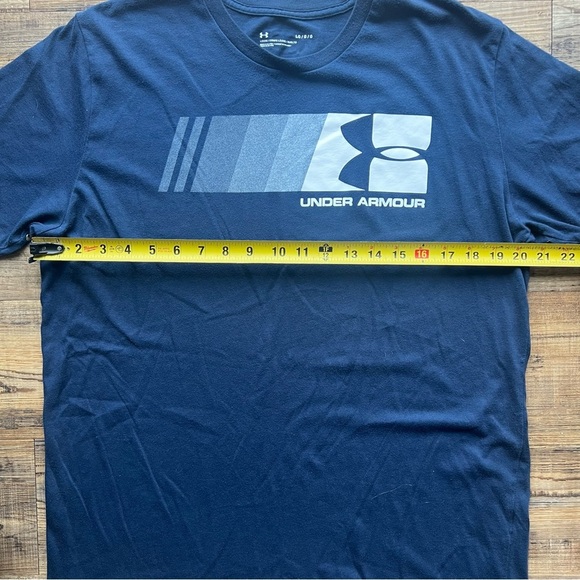 Under Armour Mens Navy Fast Left Chest Shirt Sleeve Tee Casual Size Large - Picture 3 of 5